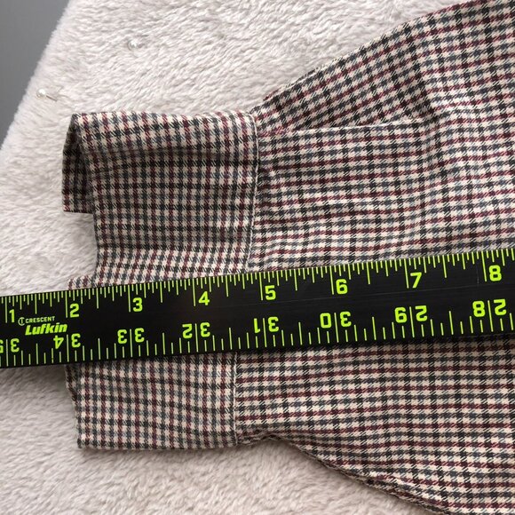 Equipment Mens Shirt Size XL Long Sleeve Checkered Button Down Classic Brown - Picture 7 of 9